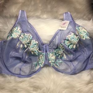 🎃Cacique 42DD Unlined Underwire Embroidered